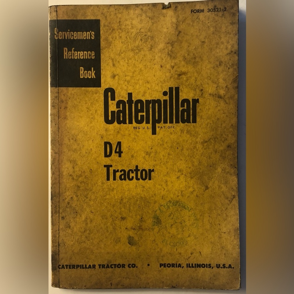Cat Caterpillar D4 Tractor Dozer Service Shop Repair Manual Book Vintage 1950s